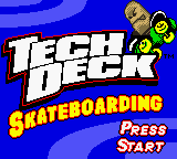 Tech Deck Skateboarding Title Screen